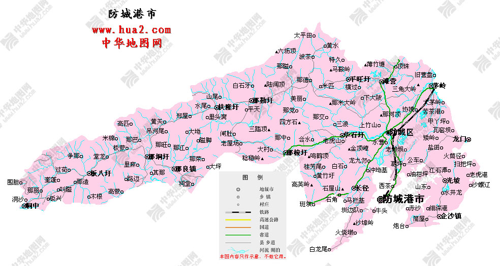 防城港地图(点击放大)